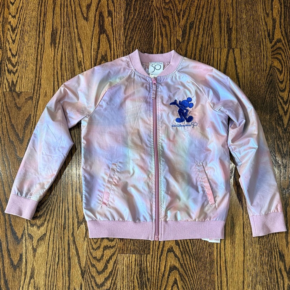 Disney Pink -Style Kids Jacket Medium with Blue Character Patch